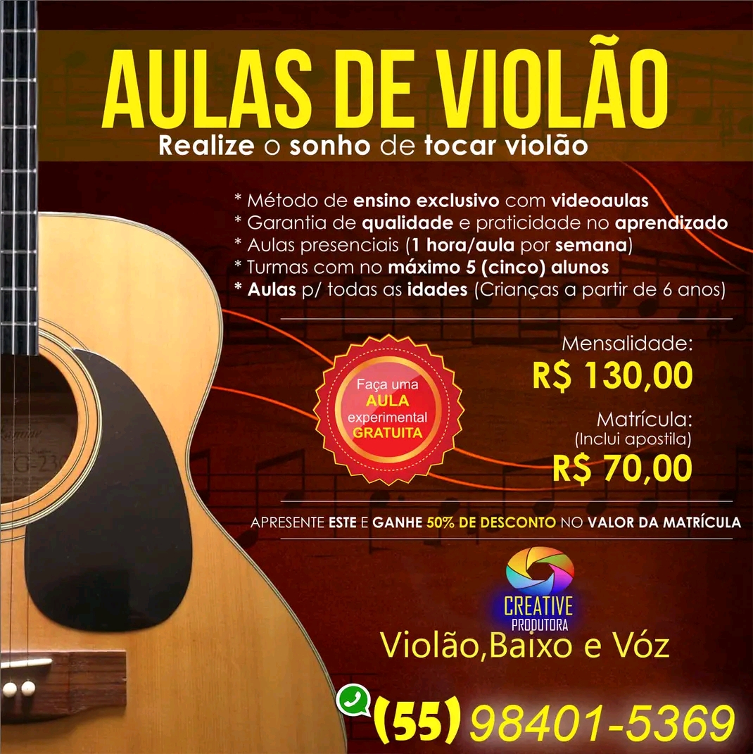 Creative Aulas de musica